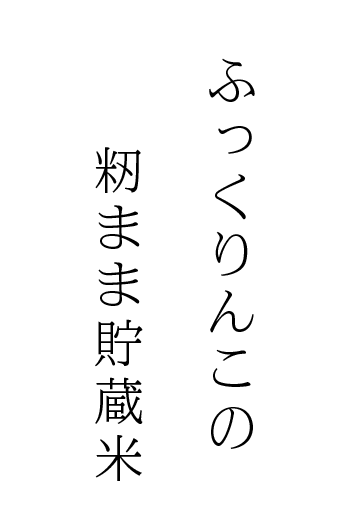 北海道産ふっくりんこの籾まま貯蔵米